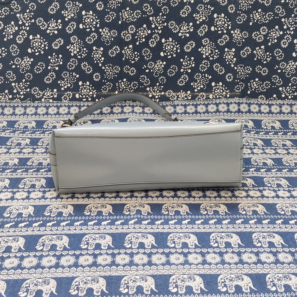 Coach Pale Blue Leather Shoulder Bag - Picture 7 of 12